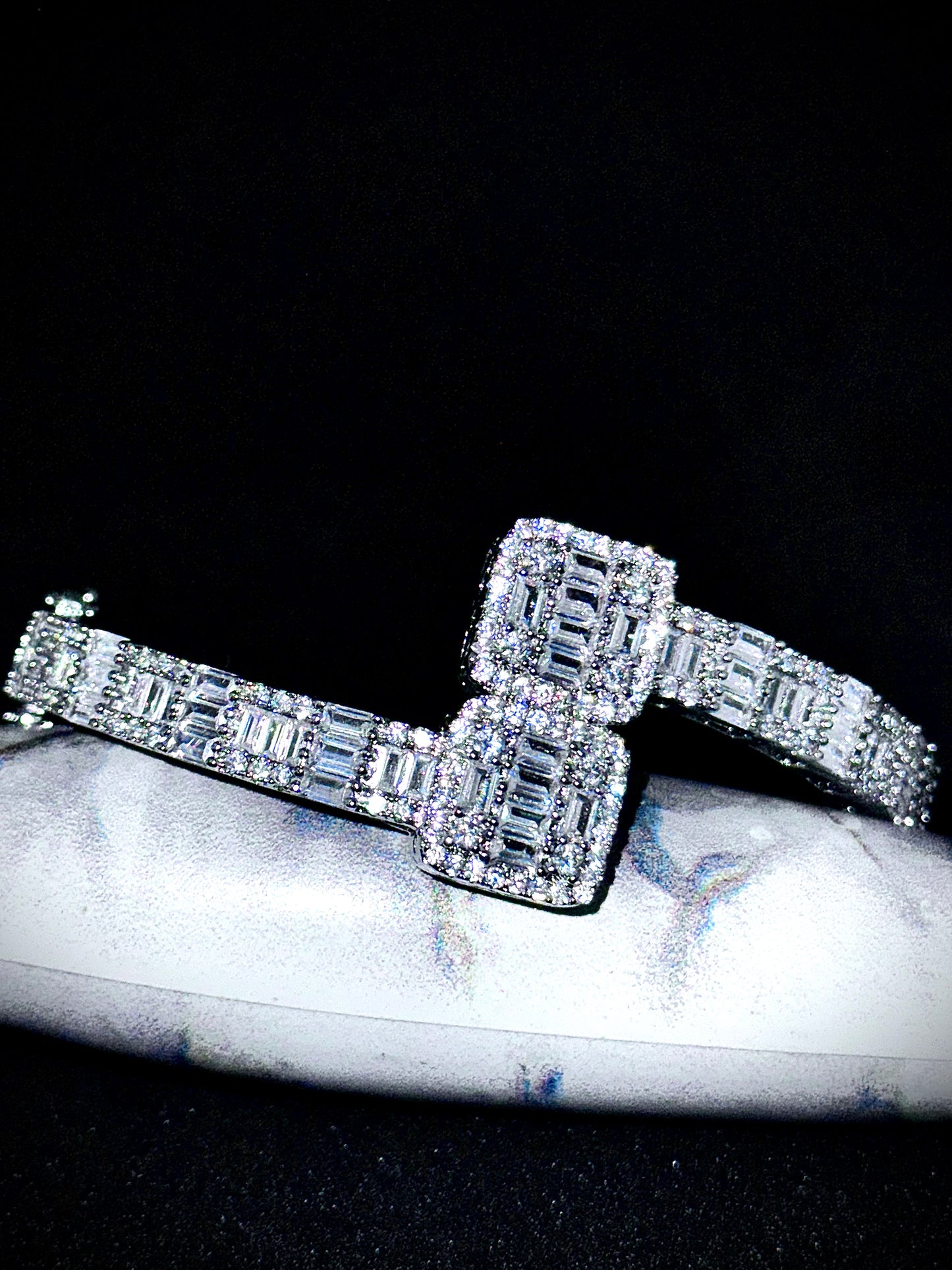Square Baguette Bangle