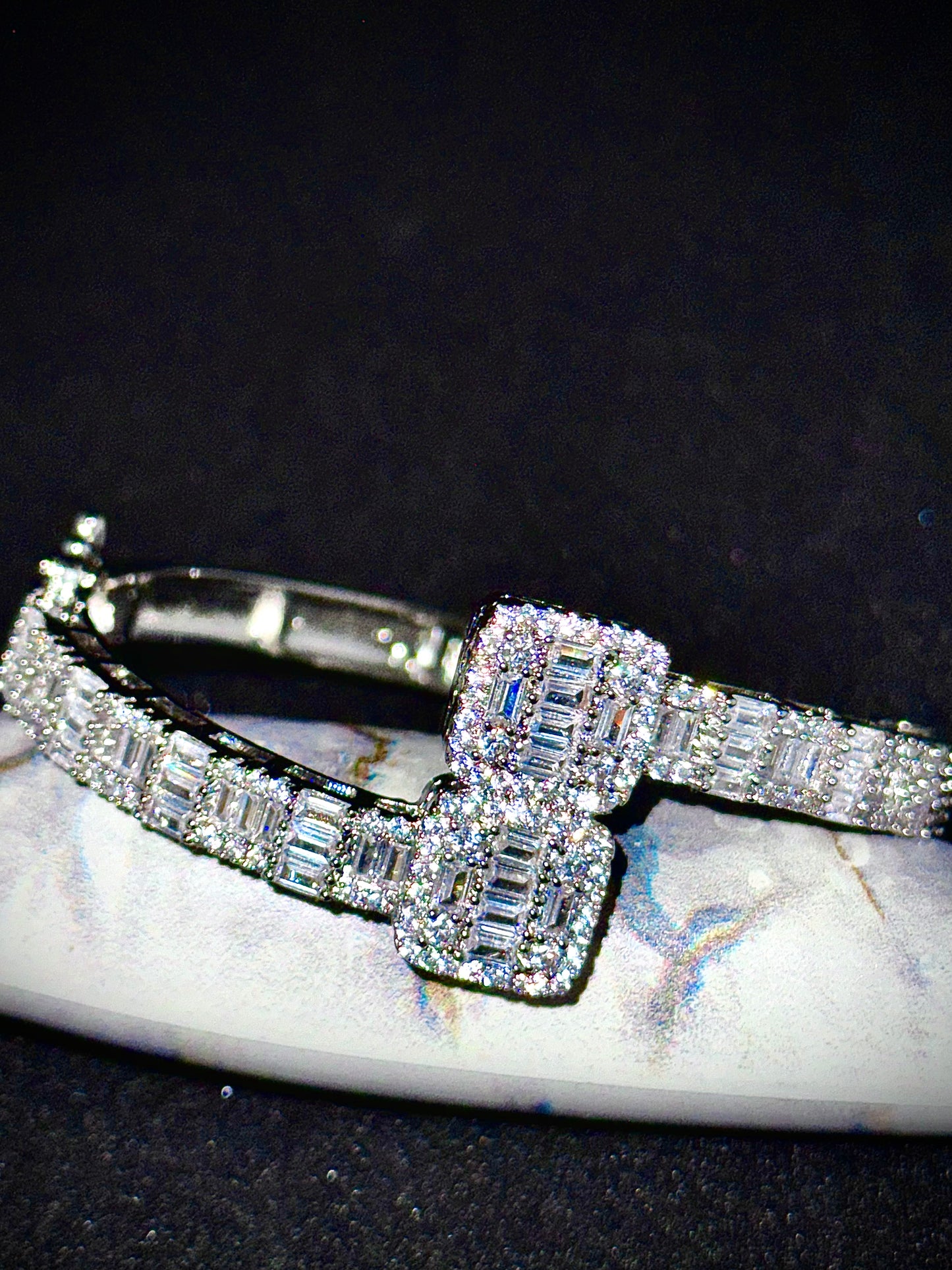 Square Baguette Bangle