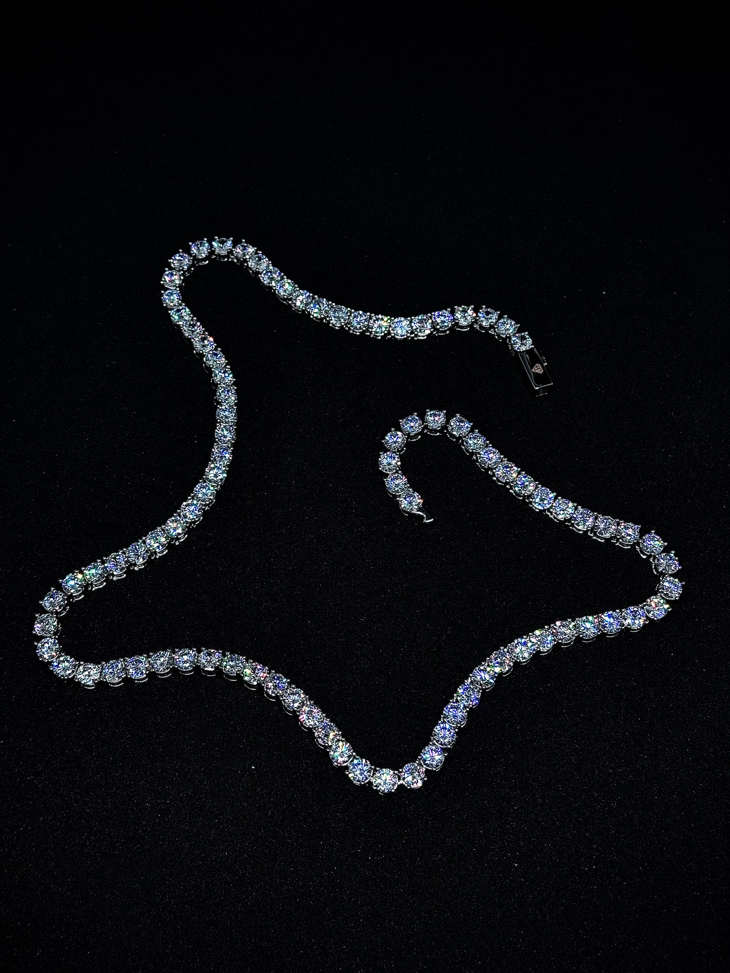5mm Tennis Chain - 18k white gold