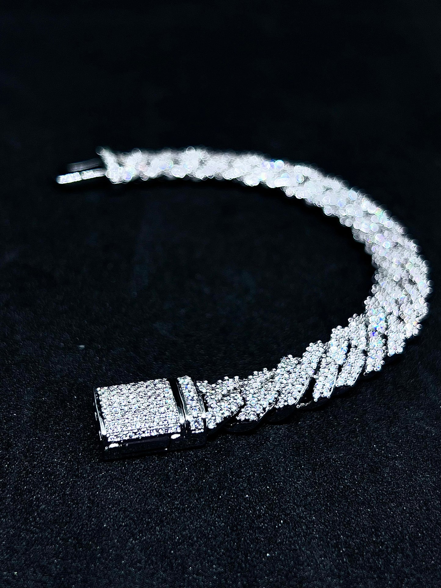 S925 - Prong Cuban Bracelet